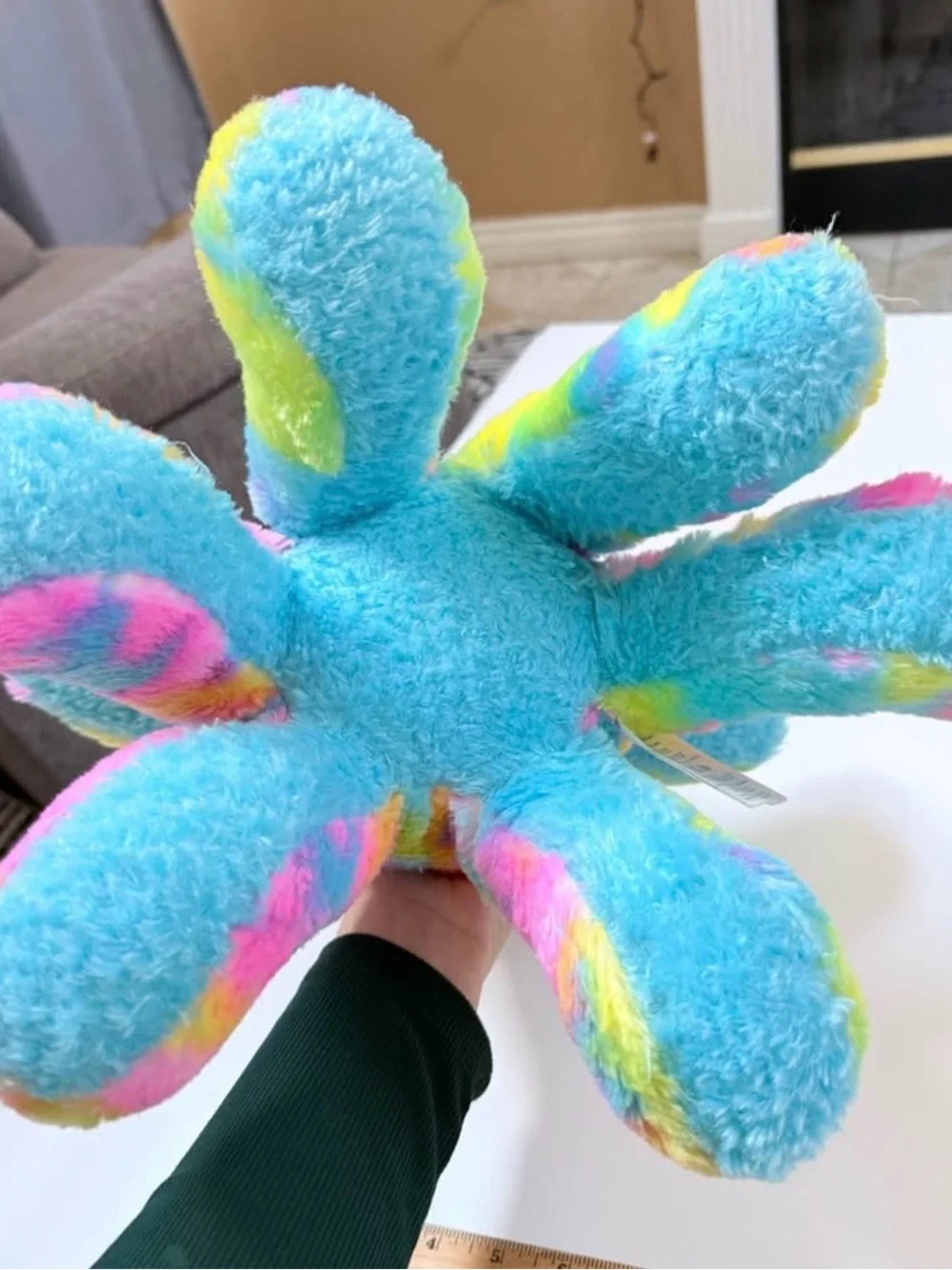 Build a bear Tie-Dye Octopus Stuffed Toy - Soft Cuddly Pet Reptile Accessory